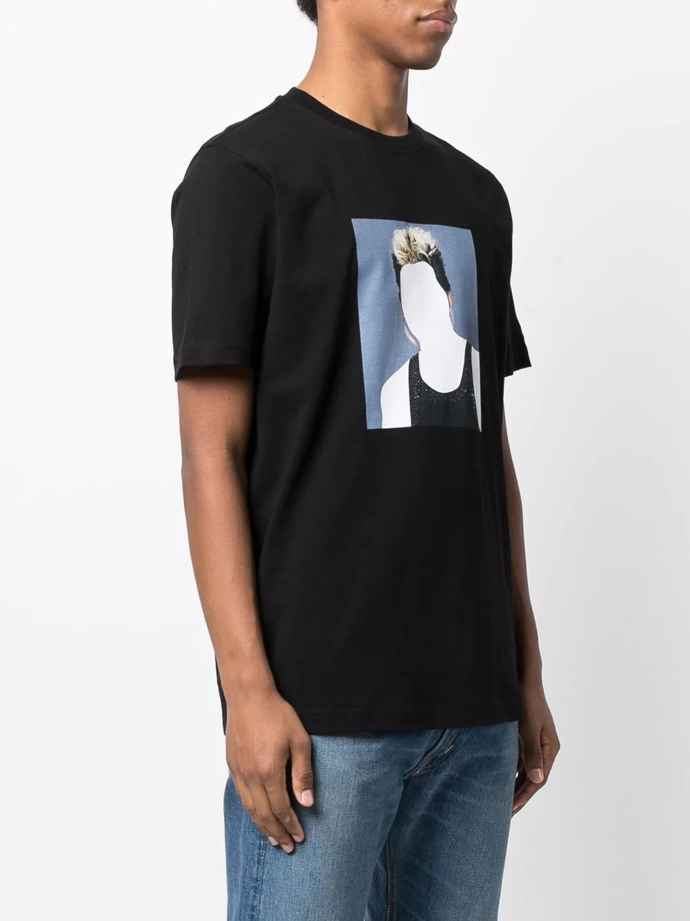  Diesel T Shirt Mit Grafischem Print   Schwarz 
