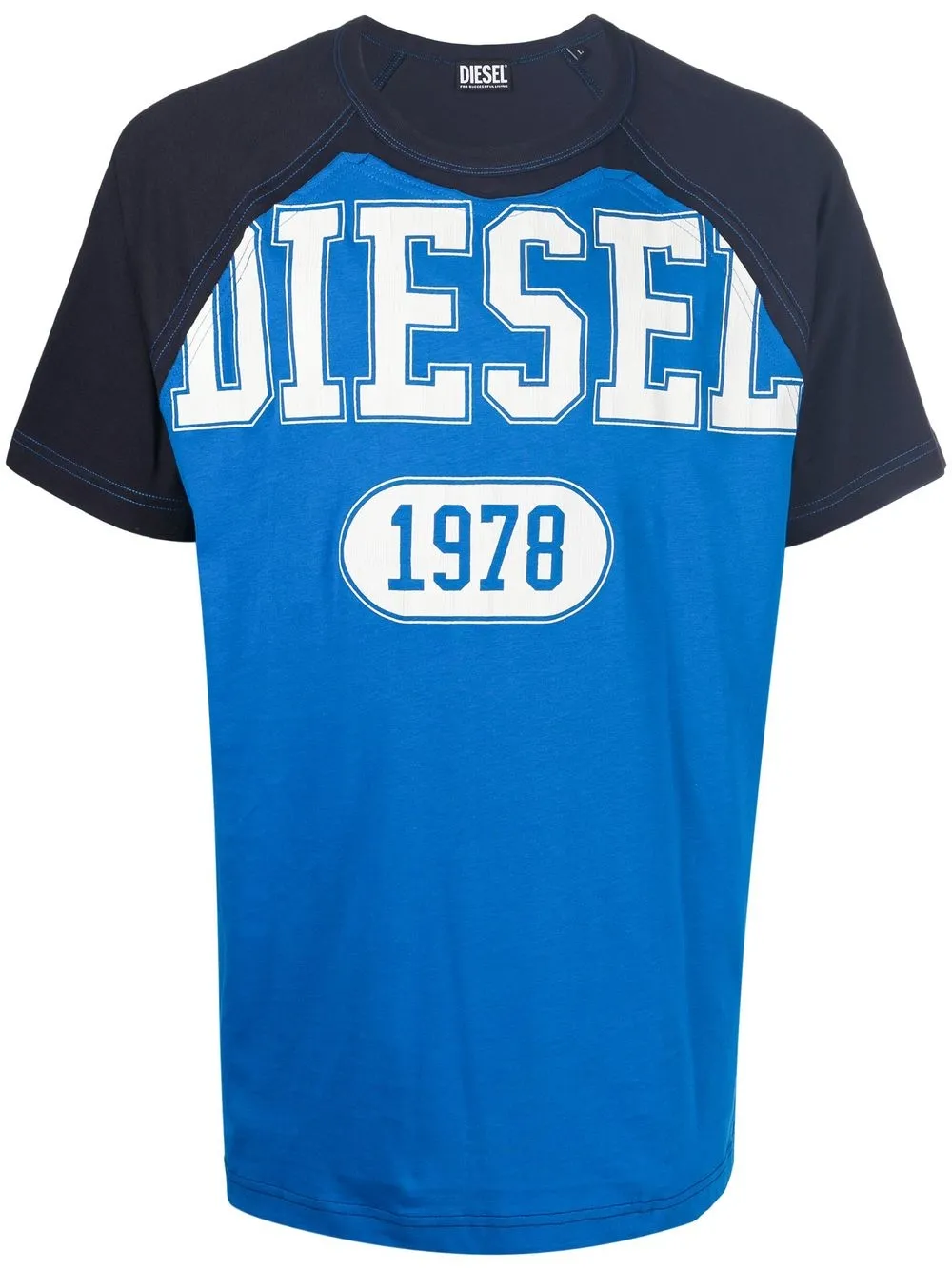 

Diesel playera con logo estampado - Azul