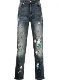 God's Masterful Children Artist hand-painted jeans - Blue