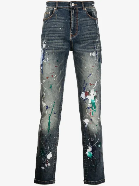 God's Masterful Children Artist hand-painted jeans