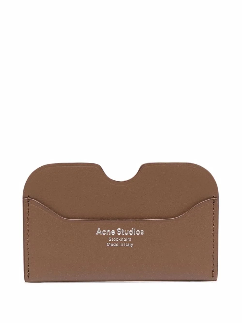 

Acne Studios tarjetero con logo grabado - Marrón