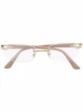Cartier Eyewear frameless rounded glasses - Gold