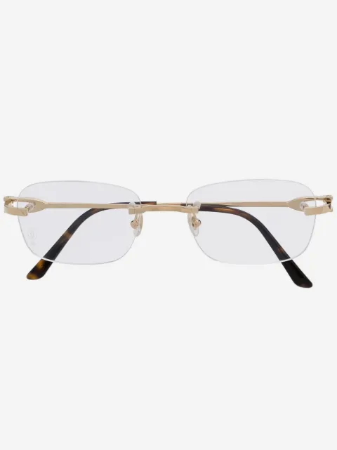 Cartier Eyewear lentes con armazón rectangular