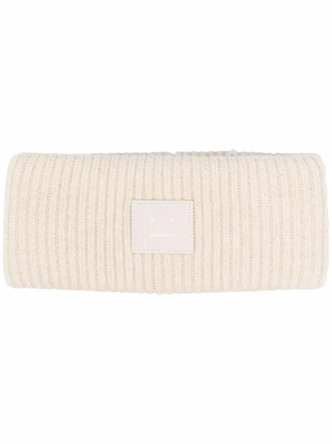 Acne Studios face patch ribbed headband