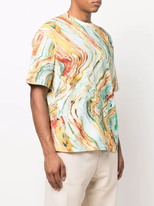 marble print t shirt