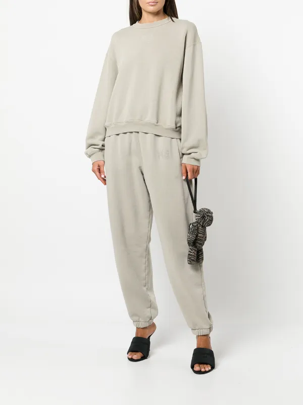 Shop Alexander Wang puff logo terry 