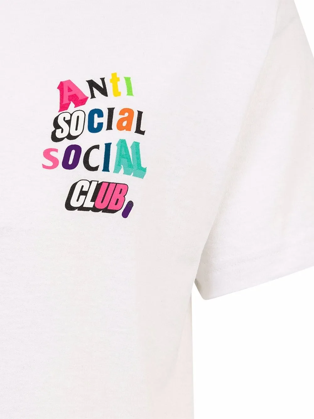 Anti Social Club T-shirt met tekst Wit