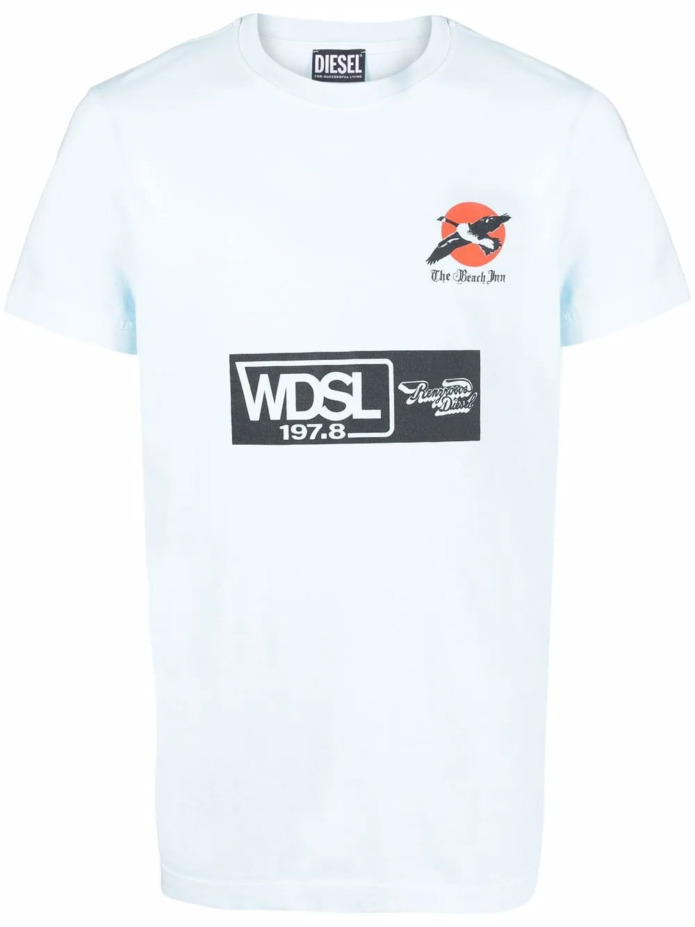 Diesel logo-print short-sleeved T-shirt | Blue | Image 1