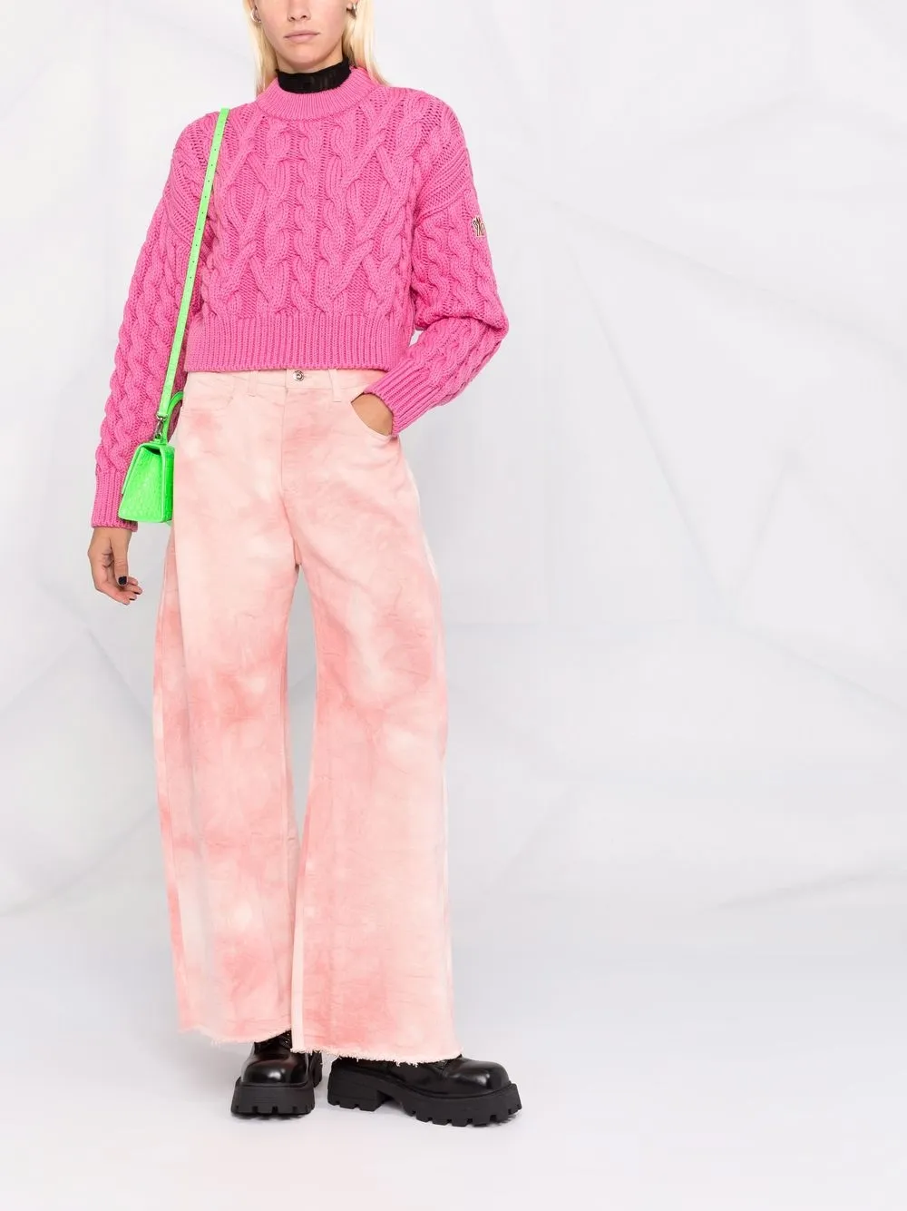 Moncler Cropped trui Roze
