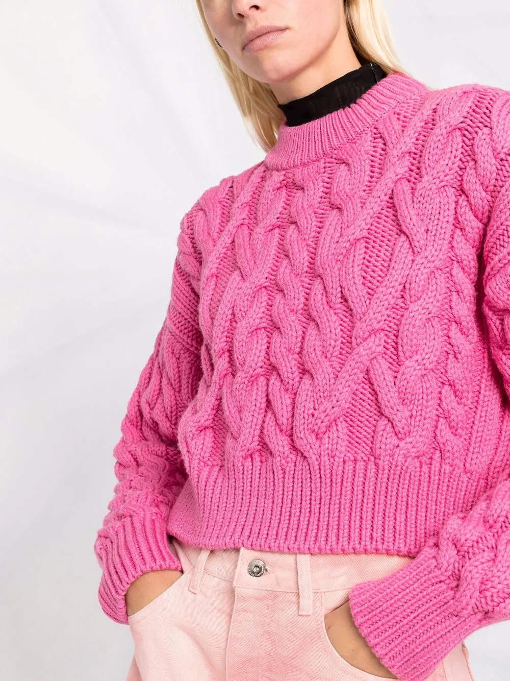 Moncler Cropped trui Roze