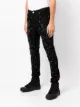 God's Masterful Children Apocalypse distressed crystal-embellished jeans