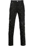 God's Masterful Children Cassidy crystal-embllished ripped jeans - Black