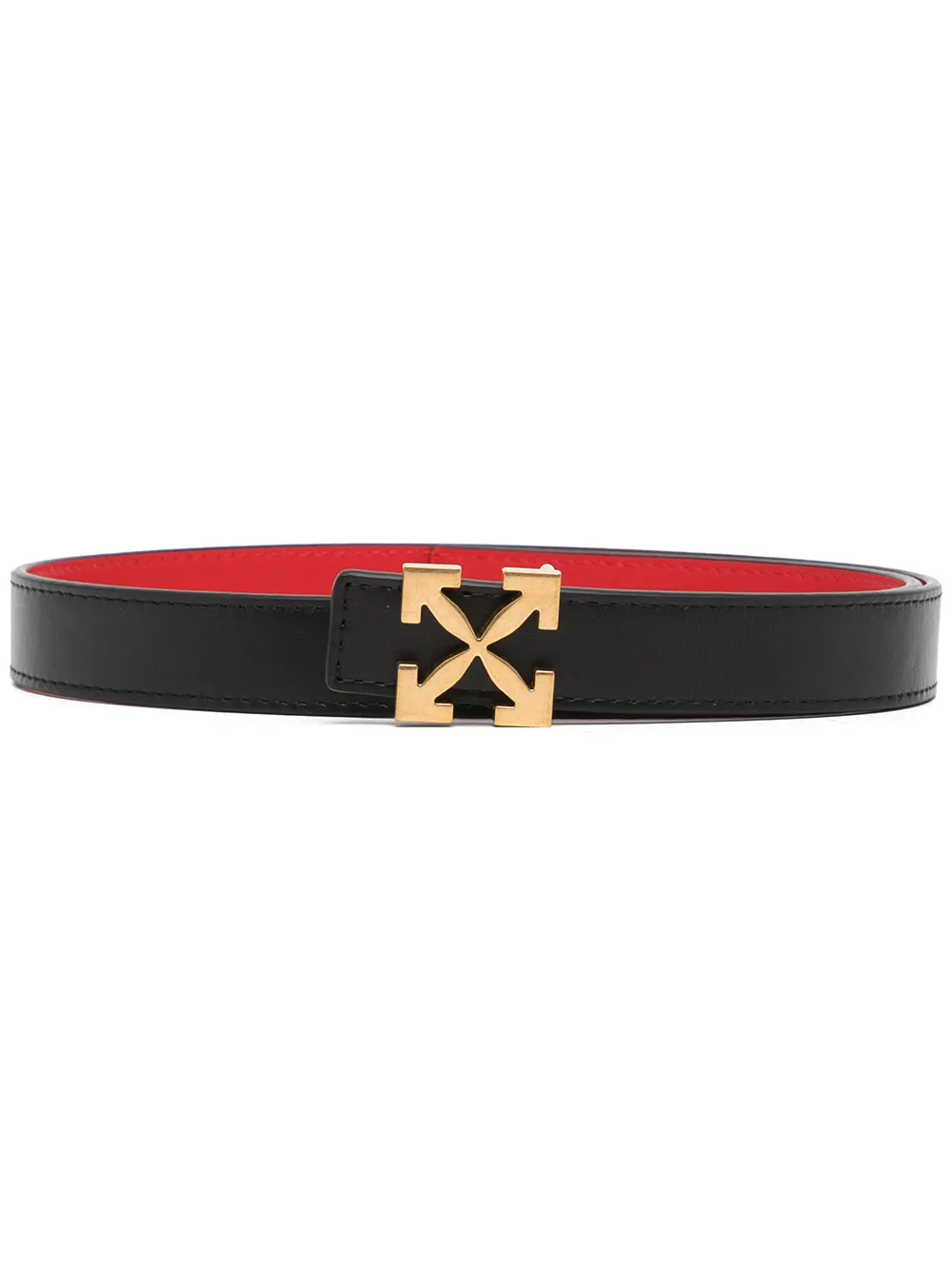 

Off-White Arrow reversible leather belt - Black