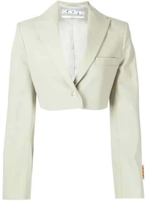Off-White blazer corto con botones