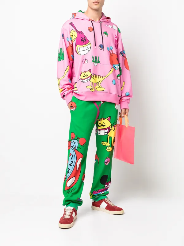 rhude doodle moletom com capuz