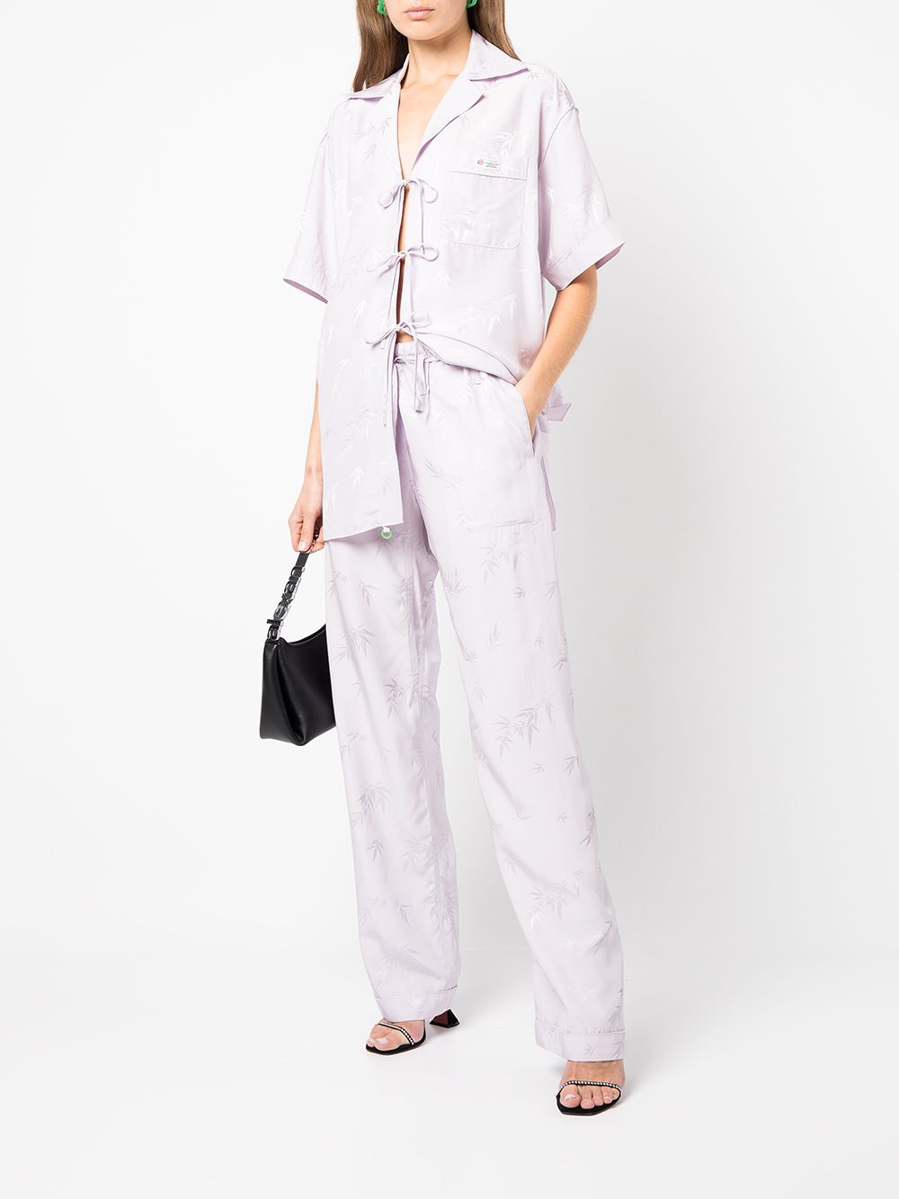 Alexander Wang Pyjamabroek met jacquard - Paars