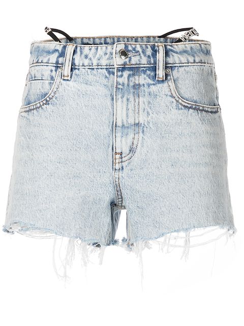 Alexander Wang strap-detail denim shorts