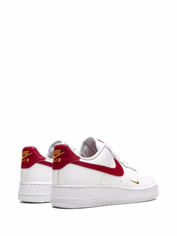 Nike Air Force 1 '07 Sneakers in White and Red