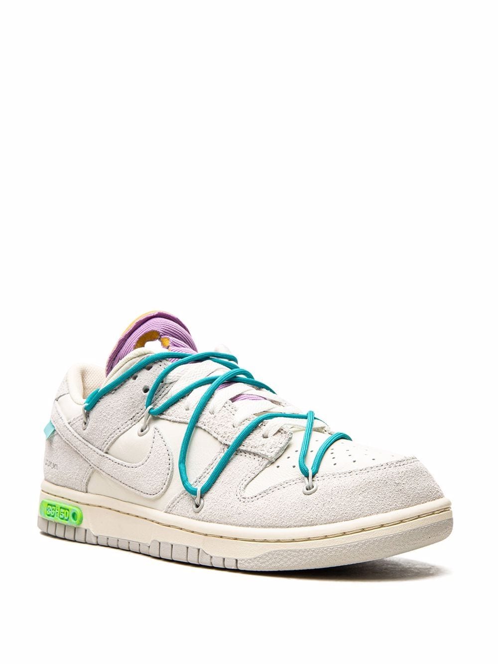 Shop Nike X Off-white Dunk Low "lot 36" Sneakers In Nude