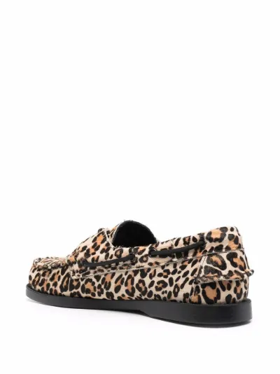 leopard print lace up shoes