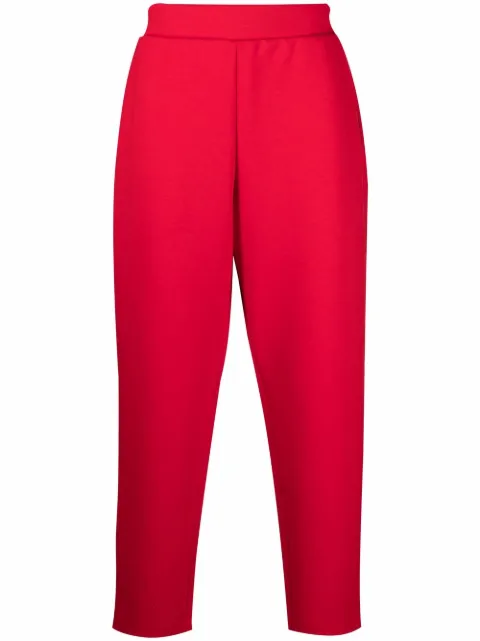 Ferrari logo-trim tapered fleece joggers