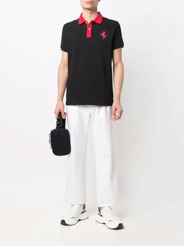 gucci ribbon polo shirt