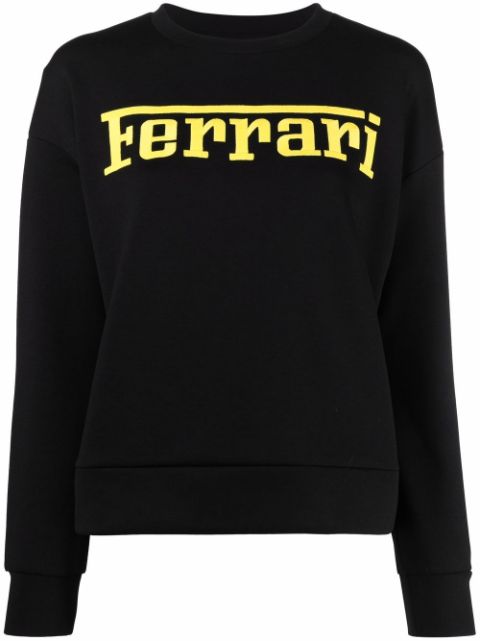 Ferrari logo刺绣卫衣