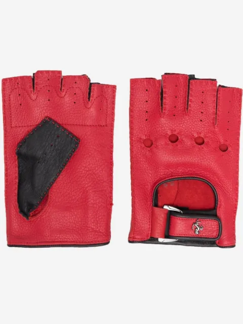 Ferrari prancing-horse leather driving gloves