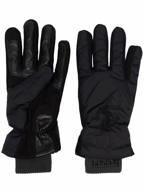 Ferrari perforated-detail Leather Gloves - Farfetch