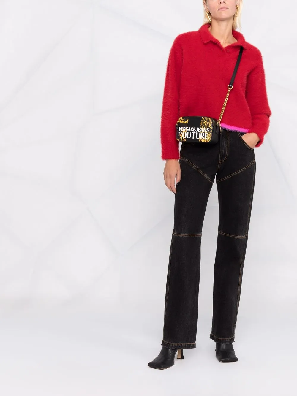 фото Versace jeans couture сумка через плечо с принтом baroque