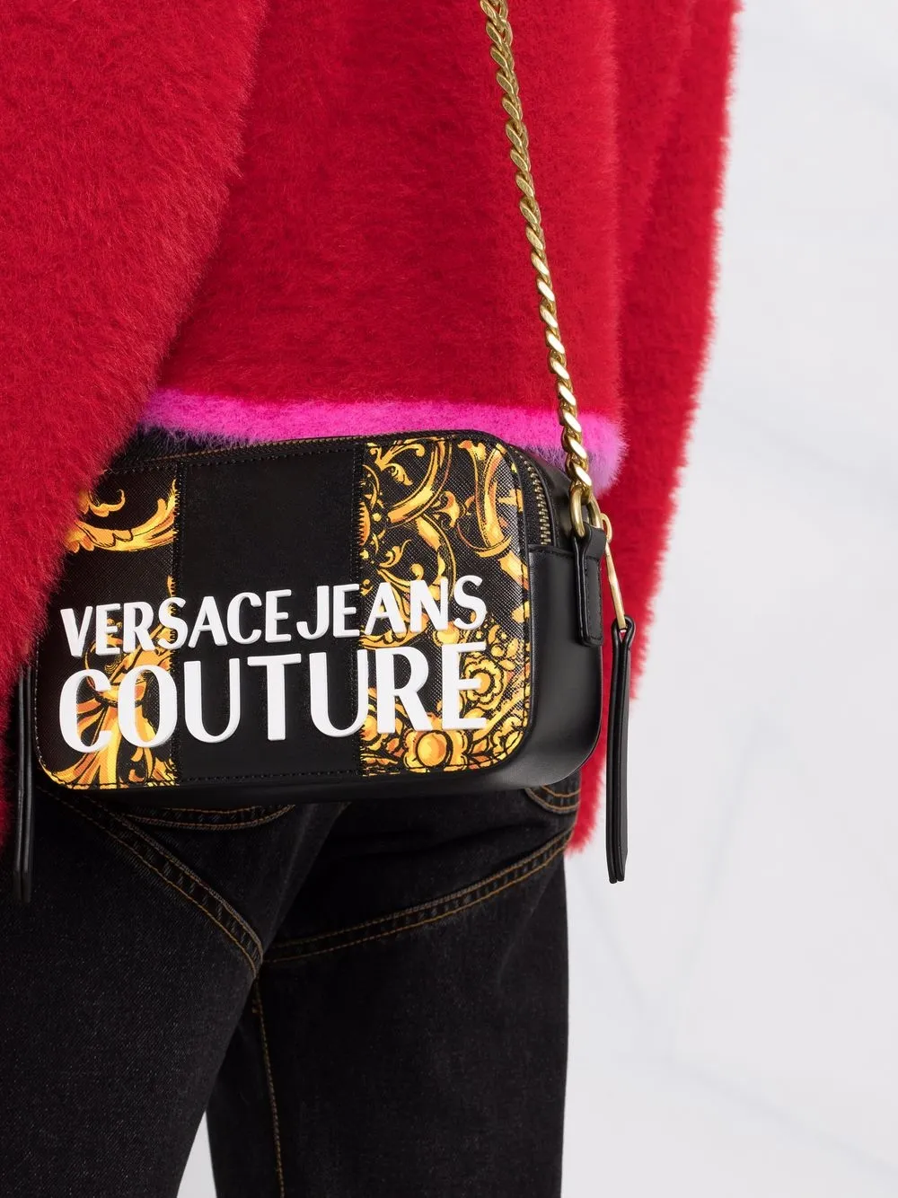 фото Versace jeans couture сумка через плечо с принтом baroque