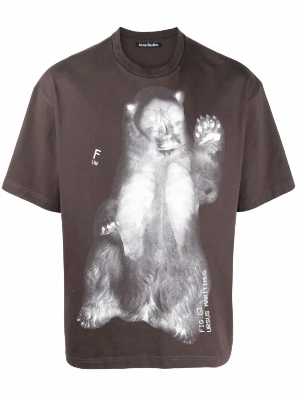 Acne Studios bear-print T-shirt - Farfetch