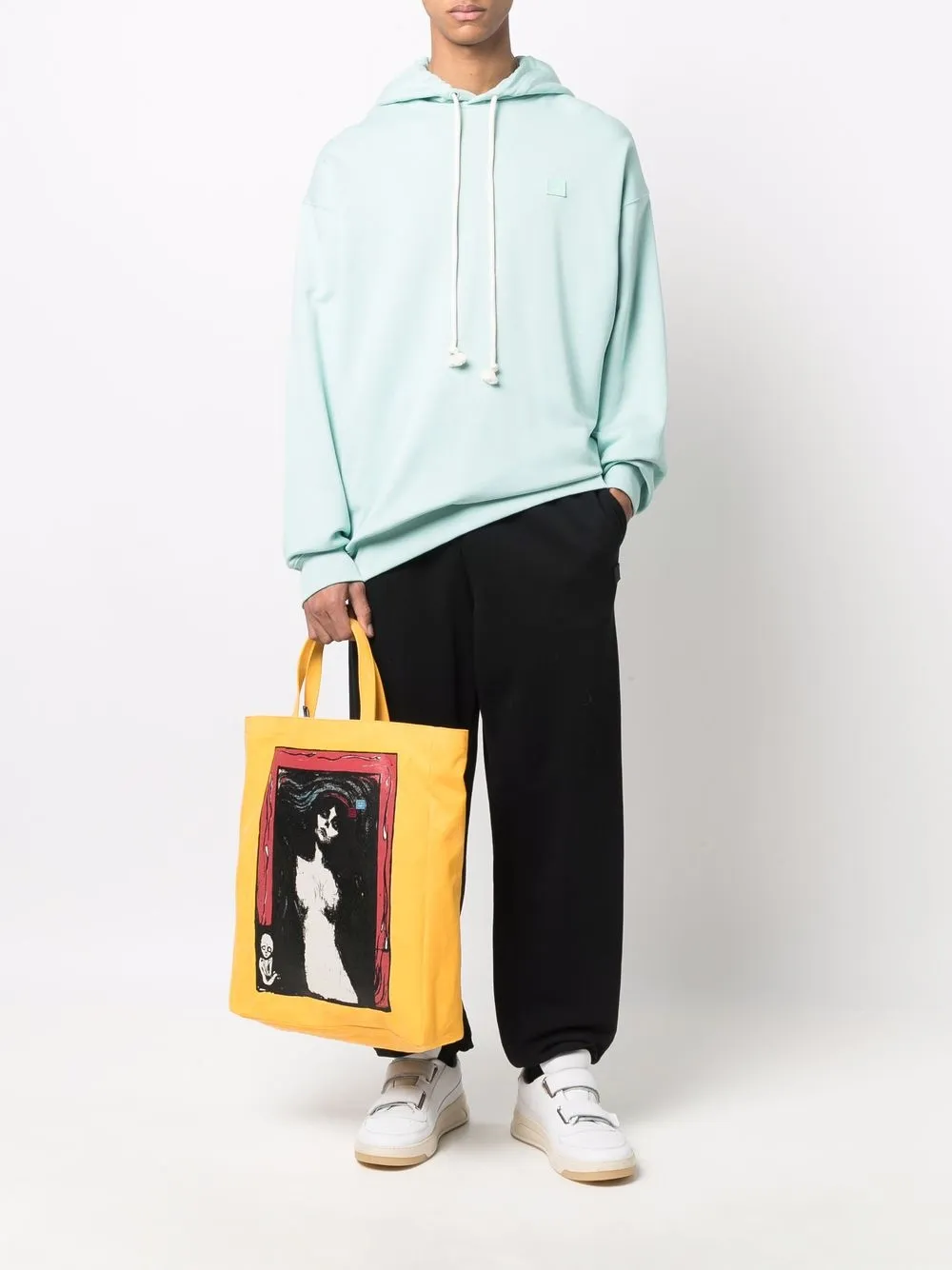 фото Acne studios сумка-тоут с принтом loving woman