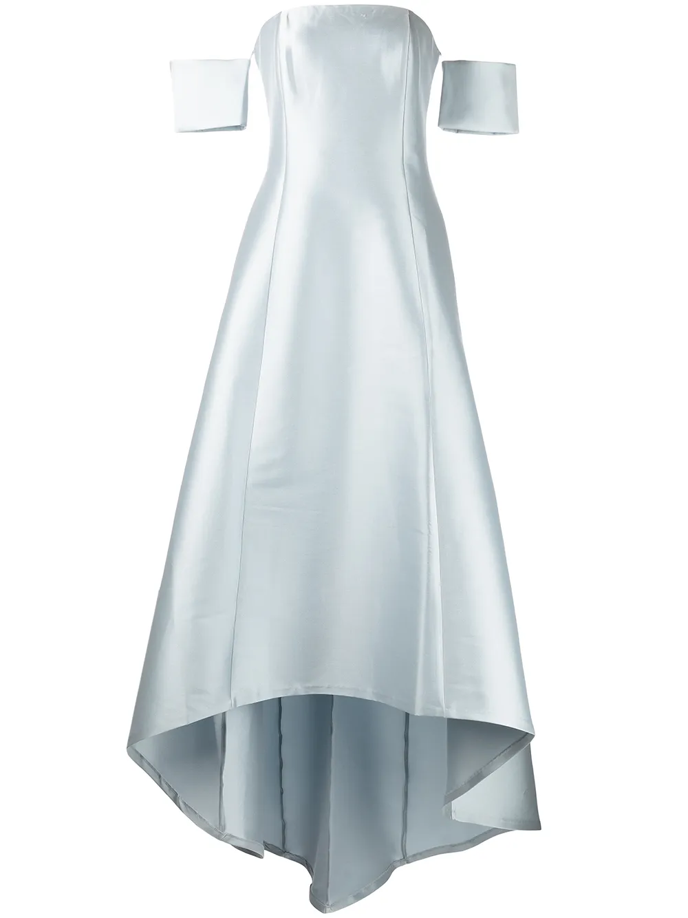 Sachin & Babi Agyness Hi-Lo strapless gown