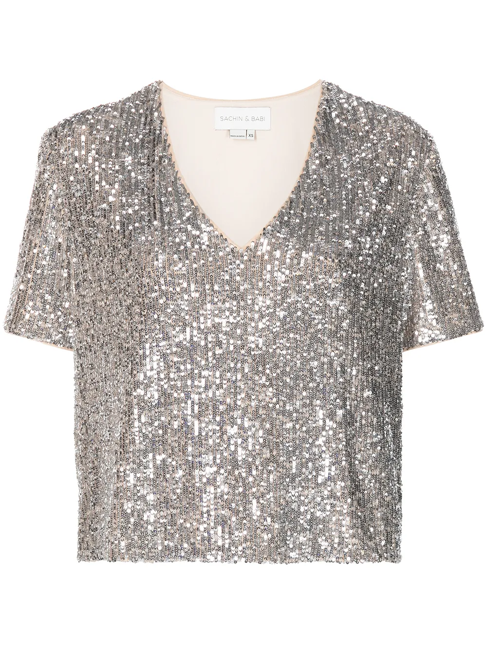 Sachin & Babi sequin-embellished V-neck T-shirt