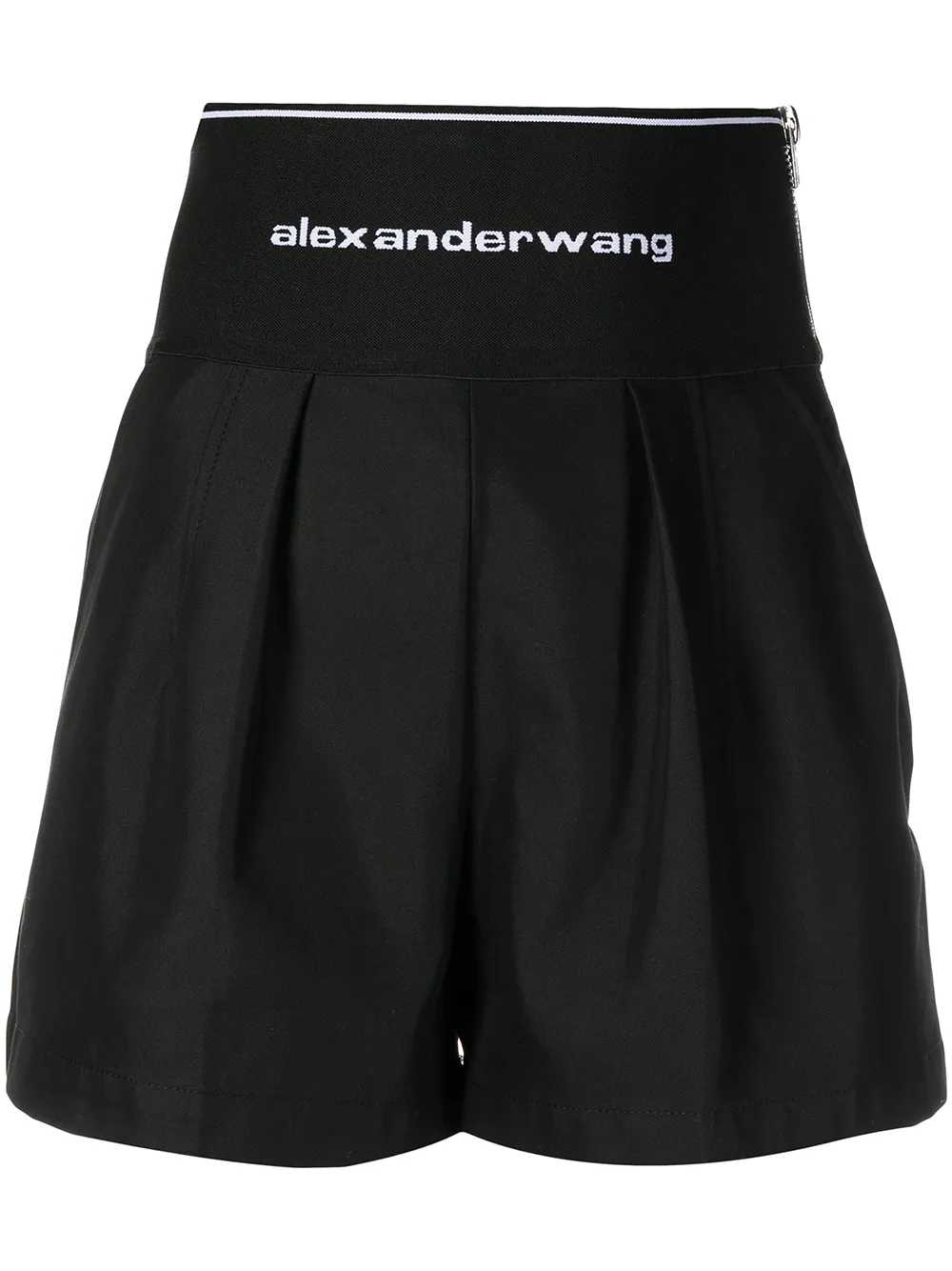 Alexander Wang Logo Waistband Safari Shorts - Farfetch