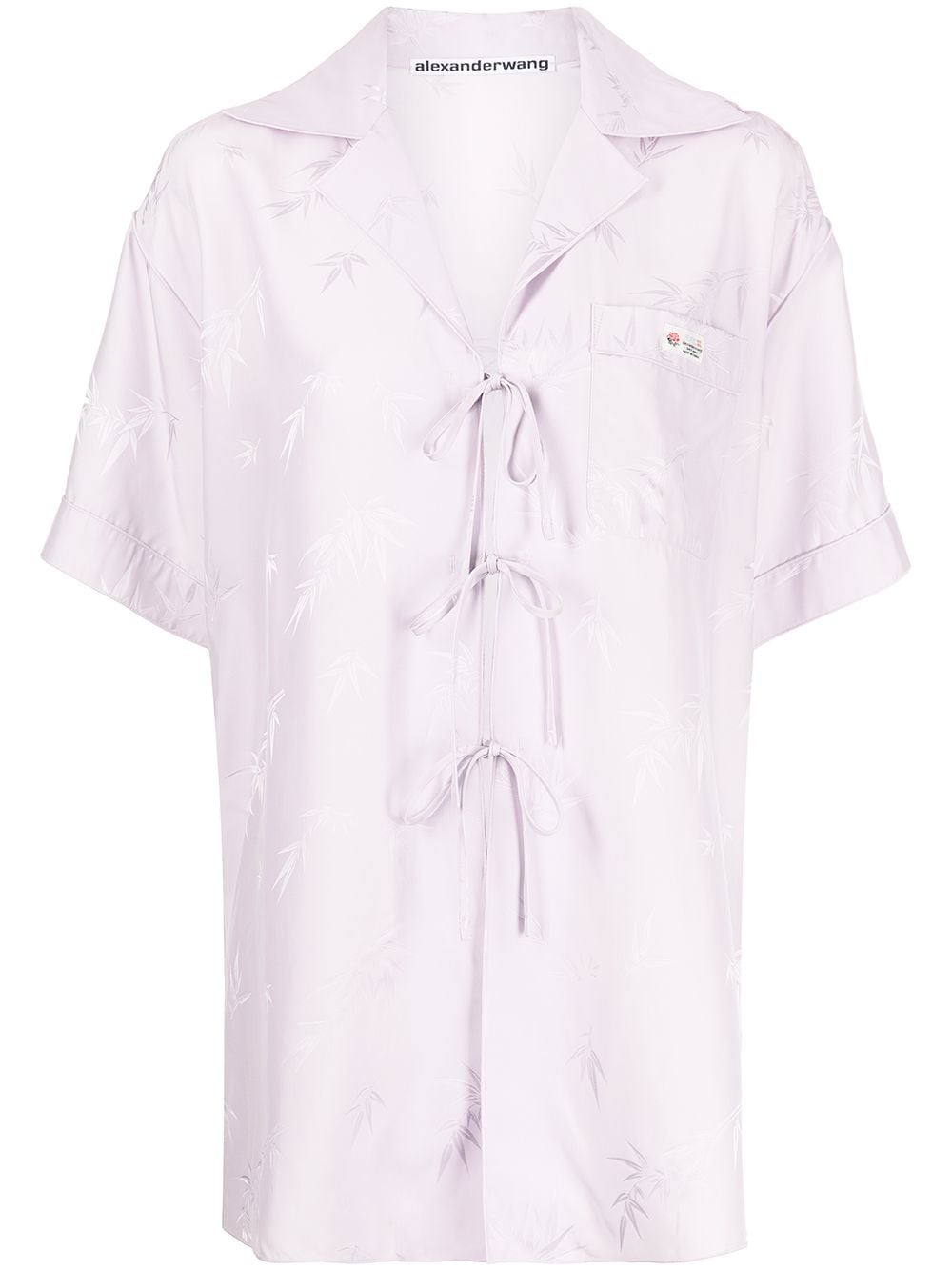 Alexander Wang Logo Jacquard Silk Pajama Trousers - Farfetch