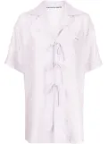 Alexander Wang jacquard pajama-style shirt - Purple