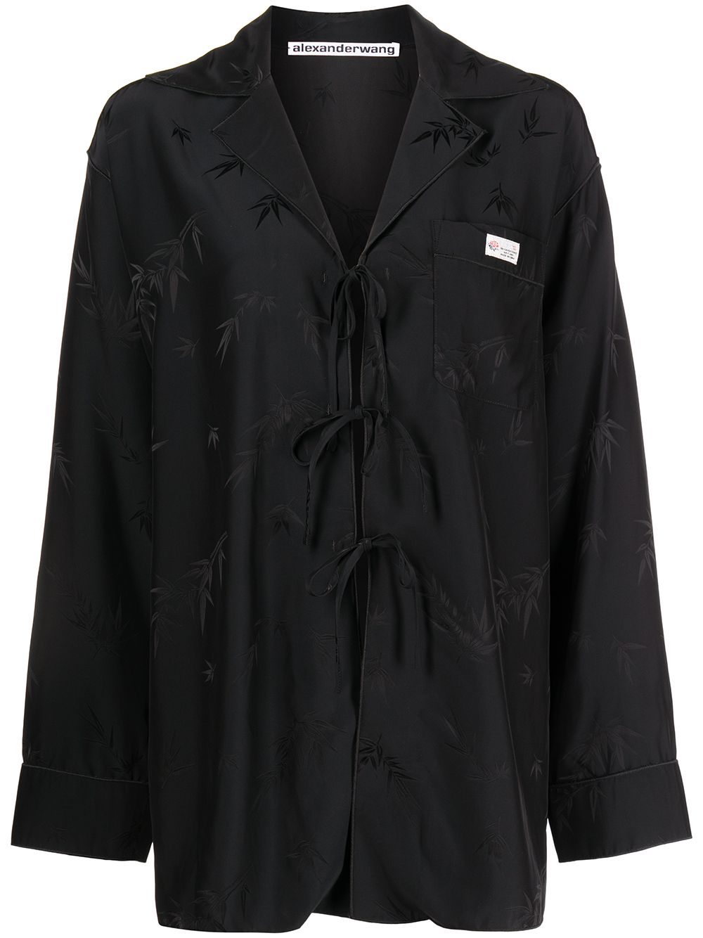 Alexander Wang Logo Jacquard Silk Pajama Trousers - Farfetch