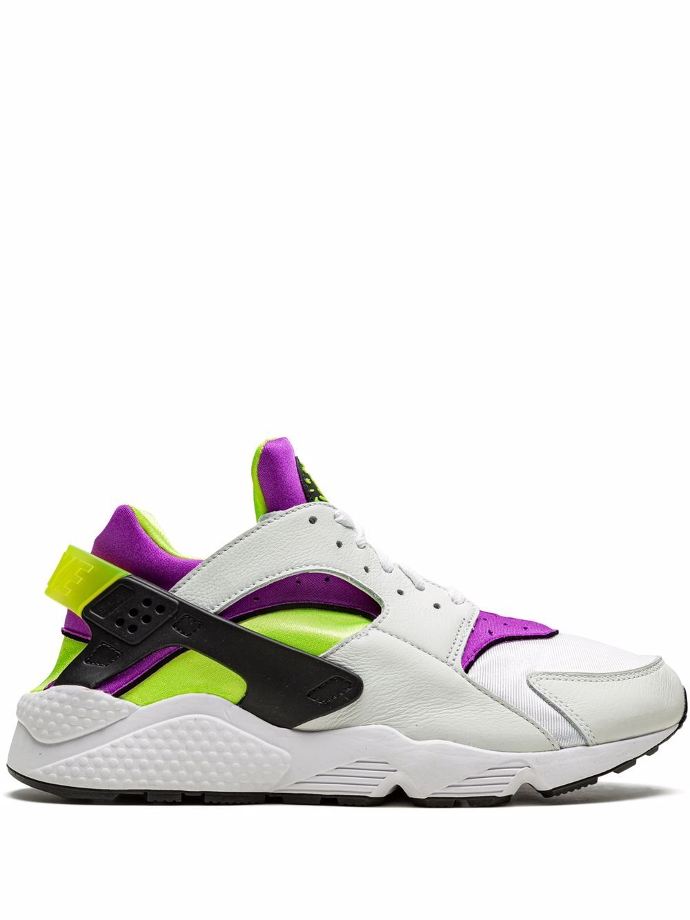 Shop Nike Air Huarache "neon Yellow/magenta" Sneakers In White