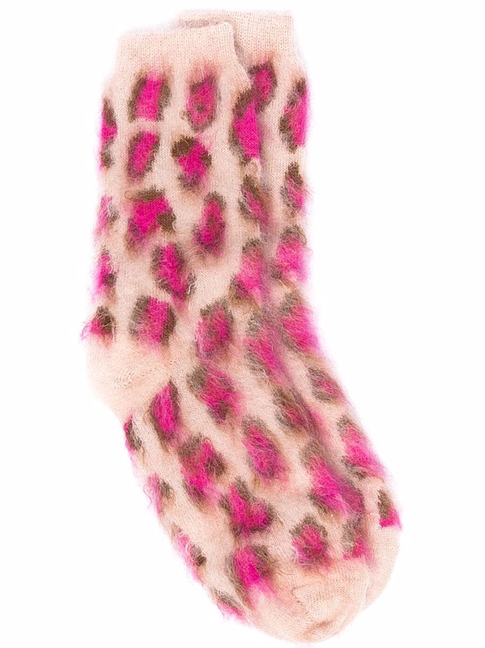 Forte Forte leopard-print knitted socks Нейтральные цвета 8733 17391103