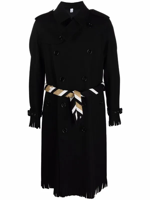 Burberry Scarf Detail Trench Coat Farfetch Burberry Scarf Detail Trench Coat, What Is The Hindi Meaning Of Trench Coat