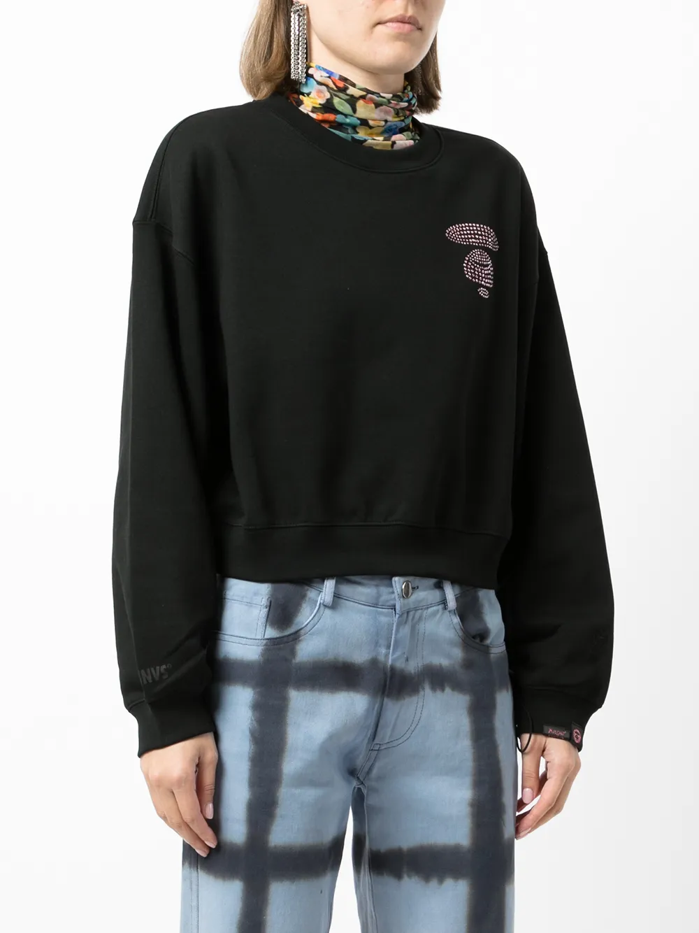 фото Aape by *a bathing ape® укороченная толстовка с логотипом