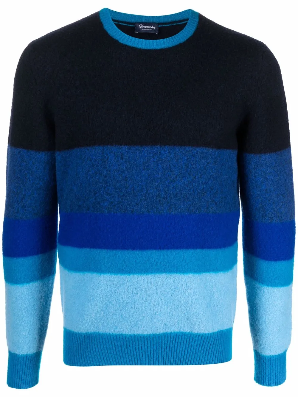 

Drumohr striped crew-neck knitted jumper - Blue