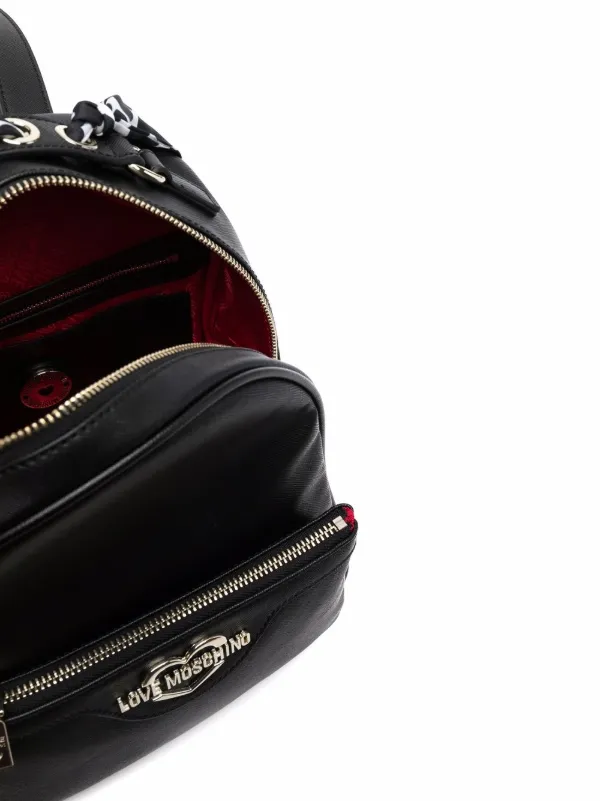 leather effect backpack