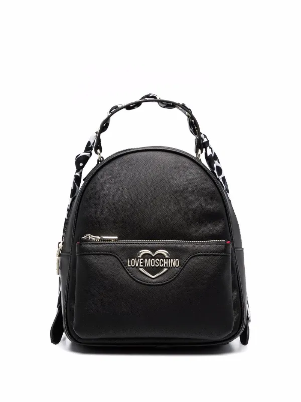 leather effect backpack