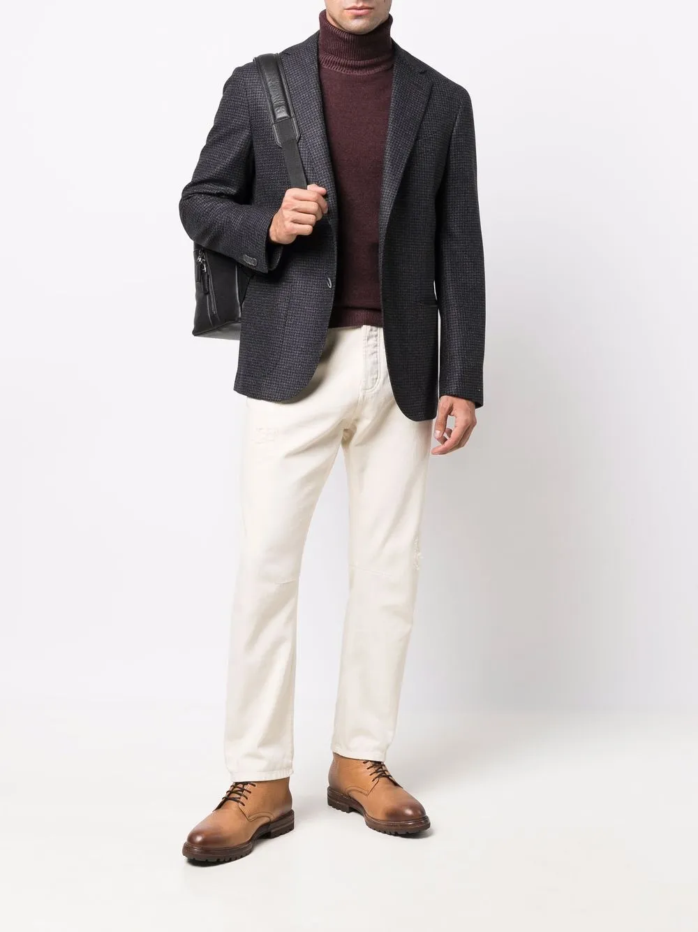 Image 2 of Canali wool roll-neck jumper