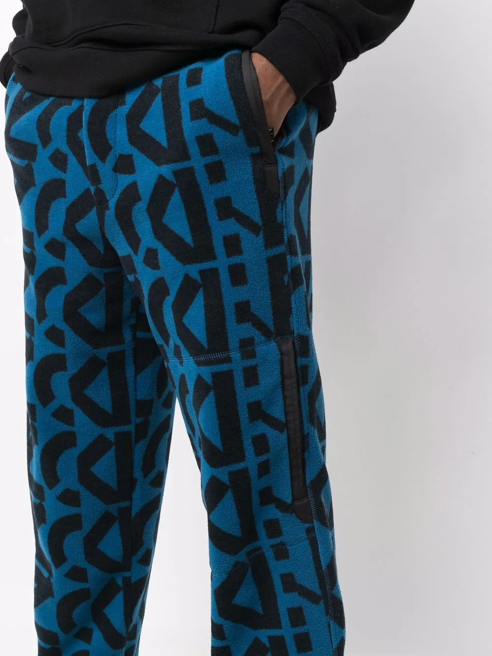 Kenzo Jogging Pants With Monogram Logo In Blau