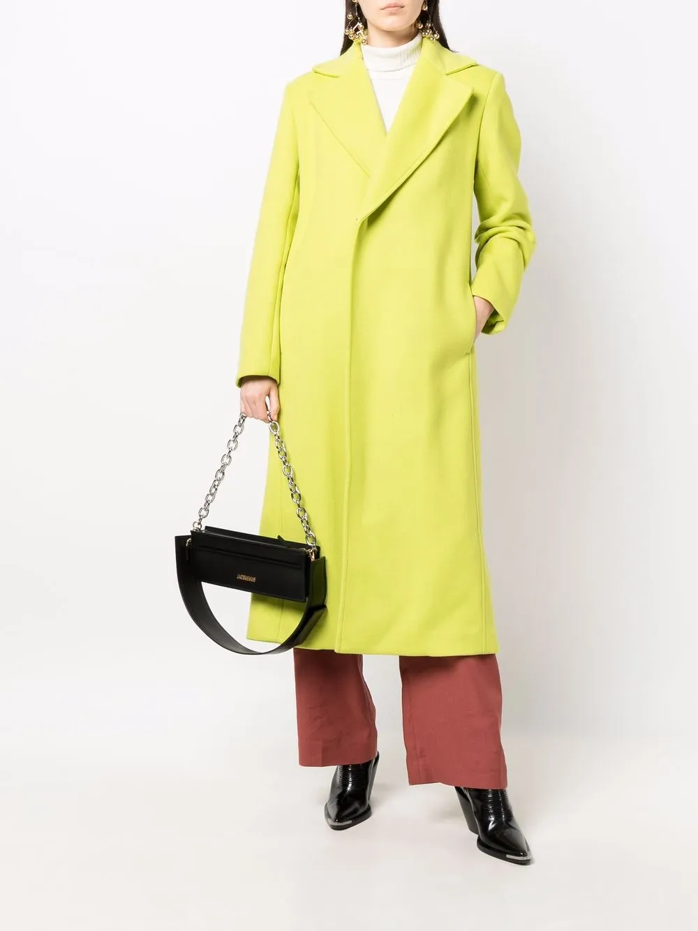 MSGM Jas met enkele rij knopen - Groen
