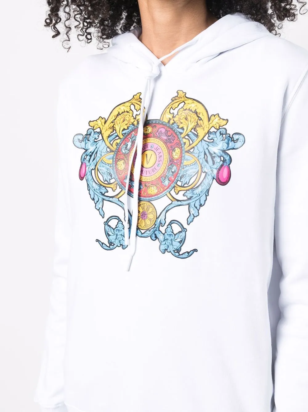 фото Versace jeans couture худи с графичным принтом